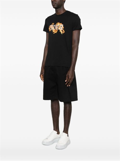 T-shirt uomo con stampa Versace jeans Couture | 80GAHE02CJ00EG89